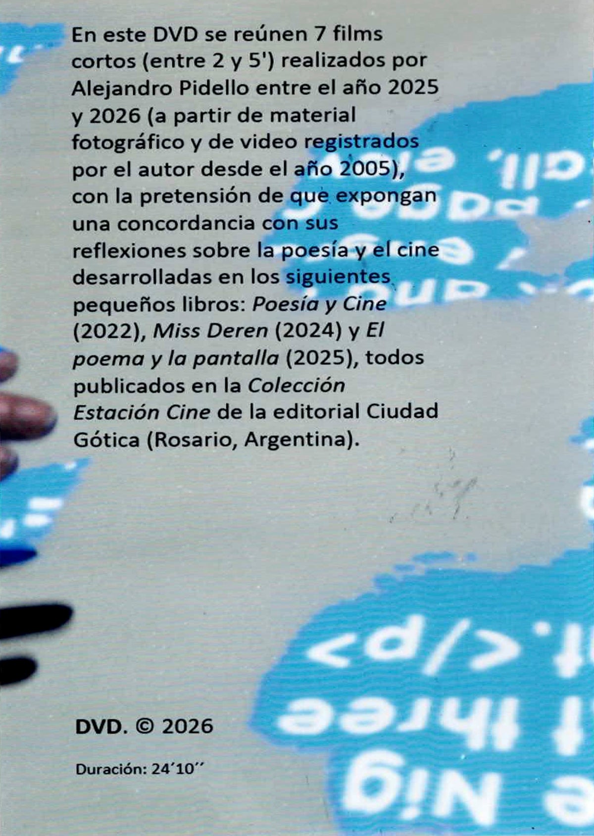 Alejandro Pidello - Écran-Poemas : cine poemas