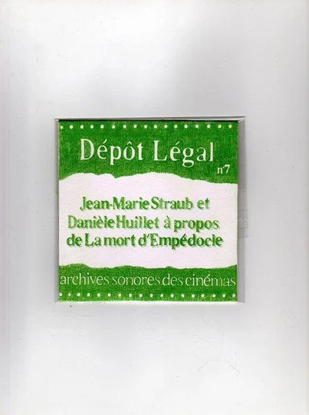 Jean-Marie Straub et Danièle Huillet - À propos de La mort d'Empédocle
