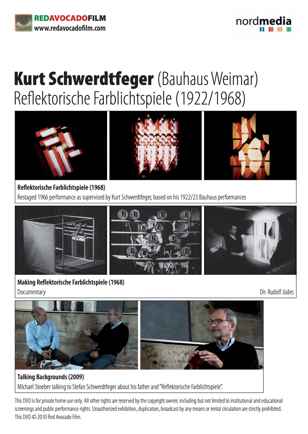 Kurt Schwerdtfeger : Reflektorische Farblichtspiele (1922/1968)