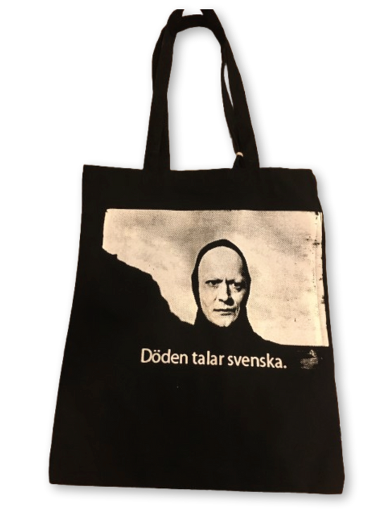 "Döden talar svenska" Bergman sac tote