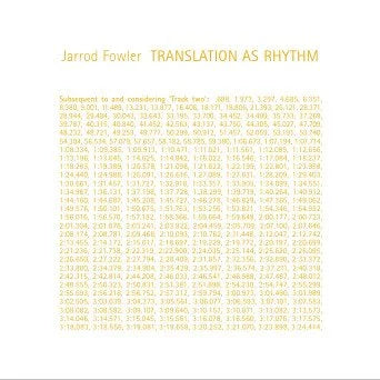 Jarrod Fowler - Translation as Rhythm