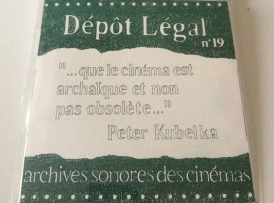 Peter Kubelka -  "...que le cinéma est archaïque et non pas obsolète..."