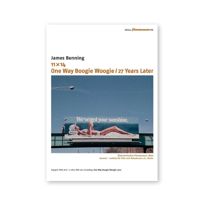 James Benning — 11x14, One Way Boogie Woogie, One Way Boogie Woogie/27 Years Later