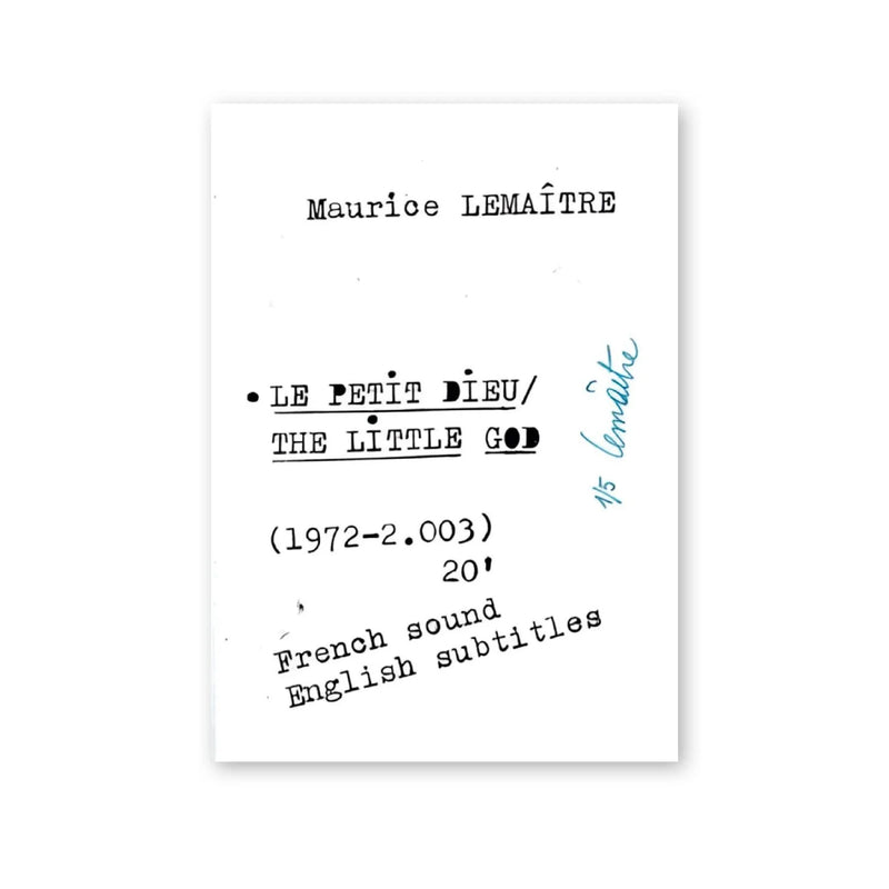 Maurice Lemaître — Le Petit dieu