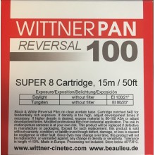 WITTNER PAN 50, Super 8 cartouche, B/W , 50ft / 15m