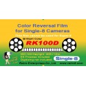RK100D Single-8 ISO/ASA 100 Daylight Color reversal film with processing