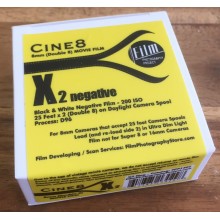 Double 8 Film - Cine8 BW Negative 200 ASA  (25 ft / 7.6m)