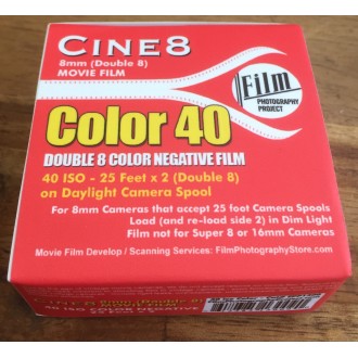 Double 8 Film - Cine8 Color Negative 500 - High Speed Tungsten (25 ft - 500 iso)
