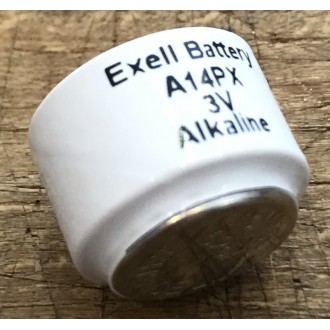 Exell Battery A14PX 3-Volt Alkaline Battery 