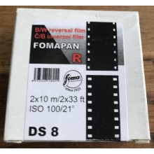 FOMA Fomapan ISO 21/100 R 2x8 mm / 10 Meter (Double Super 8)