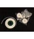 10 meters of 16mm white leader film, double perforation