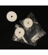 10 meters of 16mm white leader film, double perforation