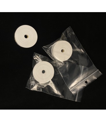 10 meters of 16mm white leader film, double perforation