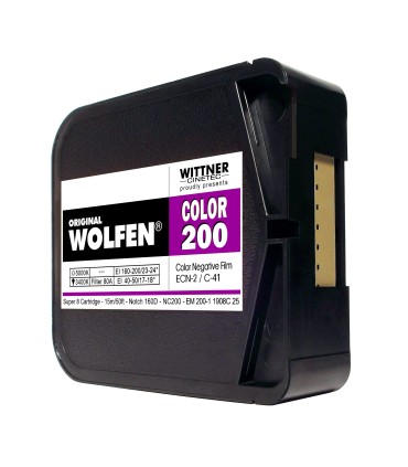 WITTNER WOLFEN 200 cartouche de la pellicule Super 8 couleur négatif