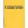 Notebook N° 1: To Present Stan Brakhage... P. Adams Sitney